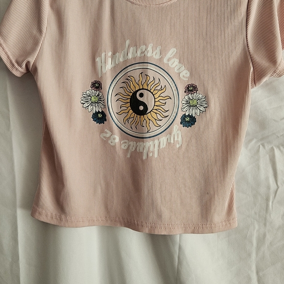 Othr Tops - Othr Pink Graphic Crop Top